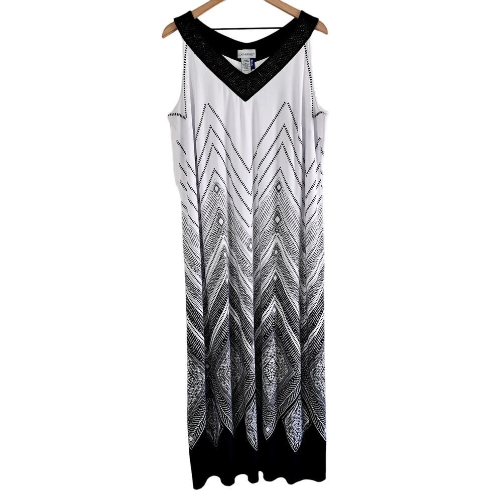 Catherines Sleeveless Beaded Maxi Dress